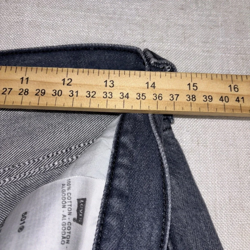 (32x25) Levi's 501 Straight Fit Button Fly Jeans-Men's,‎ stonewash blue Cotton